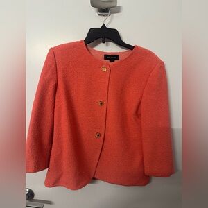 $450!!! St. John Knit Women’s Salmon Jacket Size 10. Free Shipping